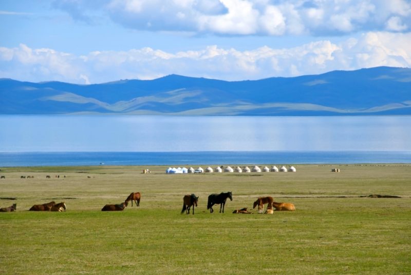Son Kul lake Kyrgyzstan